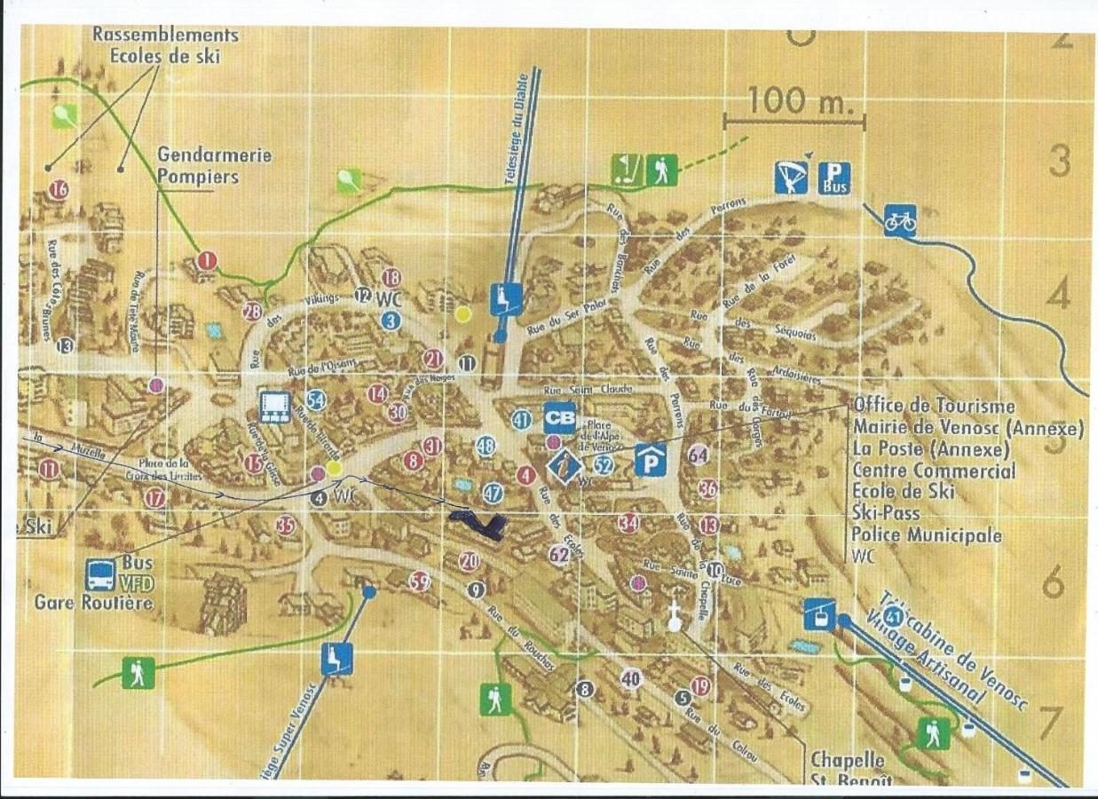 Au Coeur De La Station Lägenhet Les Deux Alpes Exteriör bild